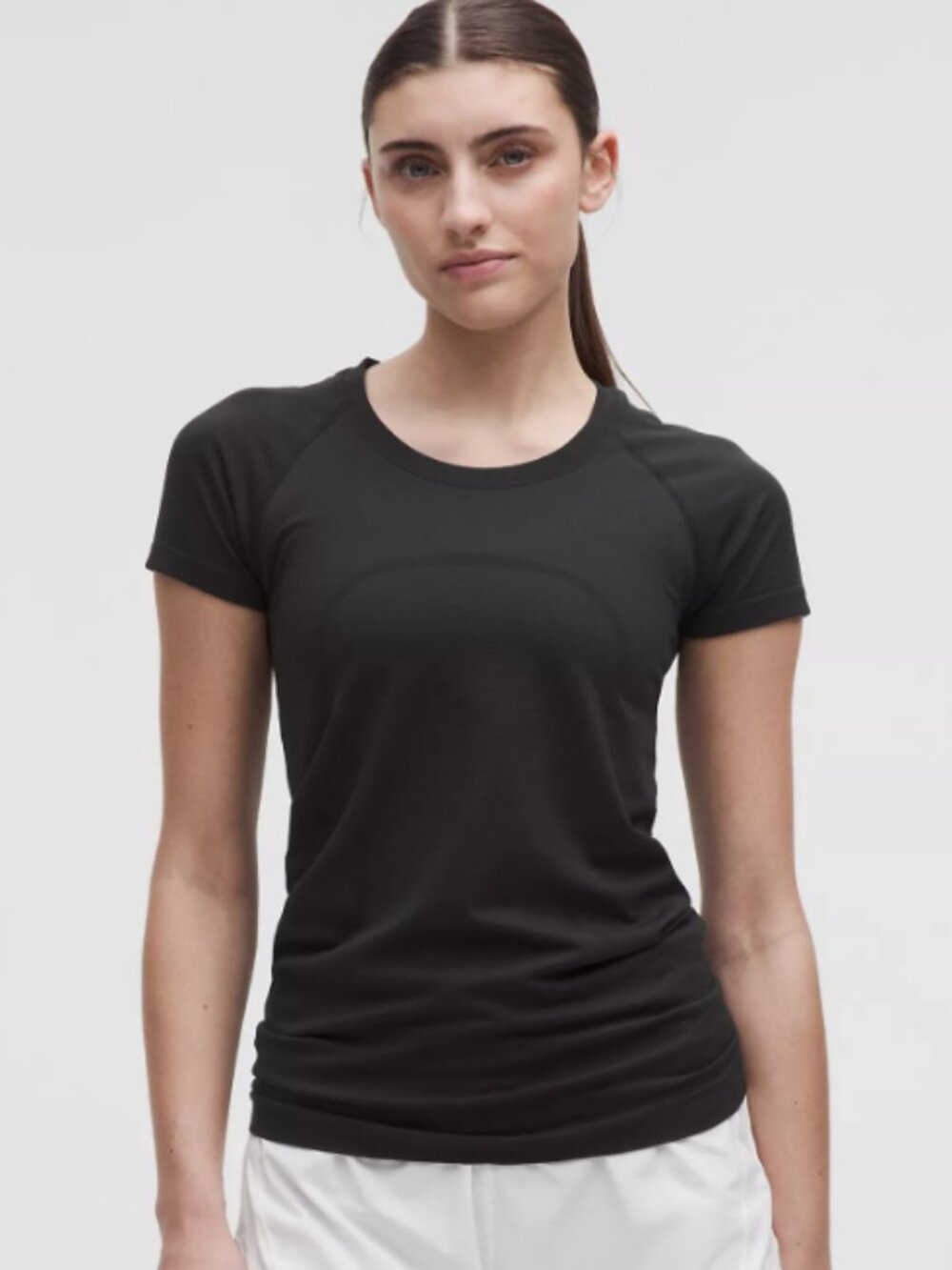 LULULEMON Swiftly Tech Short Sleeve Hip Length Shirt Black Size 12